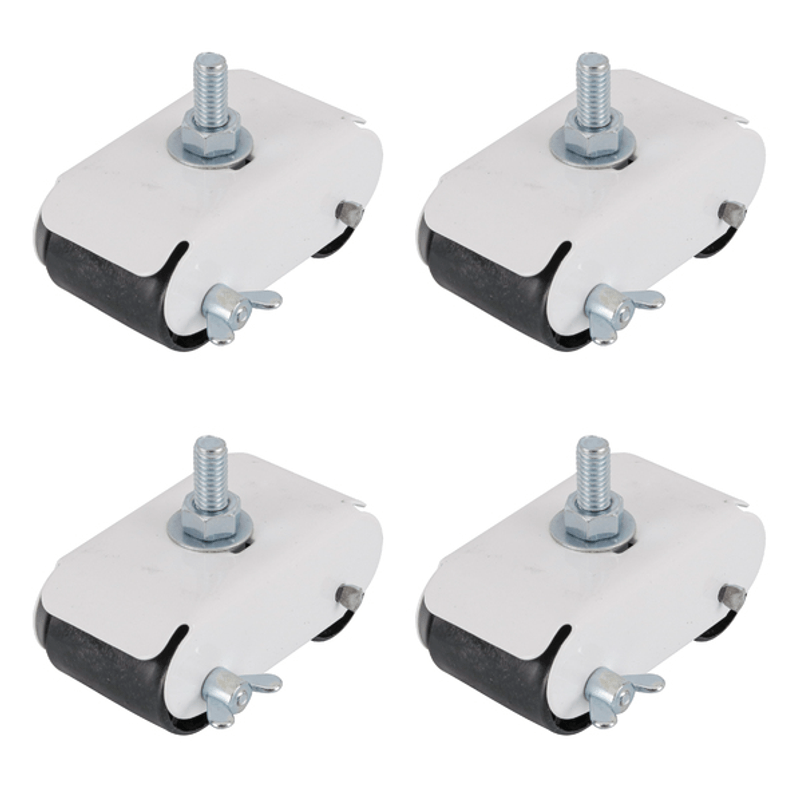 Pés para Eletrodoméstico com Pino 350kg com Freio 42x34cm Branco